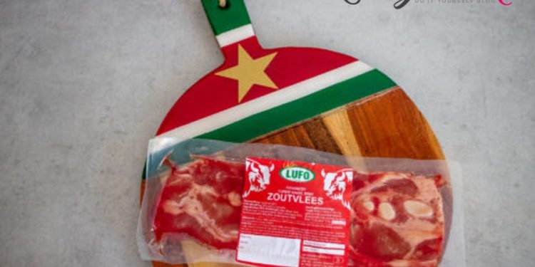 Salted Cured Meat, Important Ingredient In The Surinam Kitchen